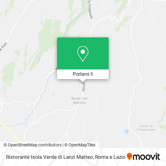 Mappa Ristorante Isola Verde di Lanzi Matteo