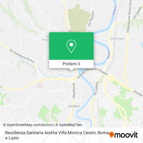 Mappa Residenza Sanitaria Aistita Villa Monica Cesim