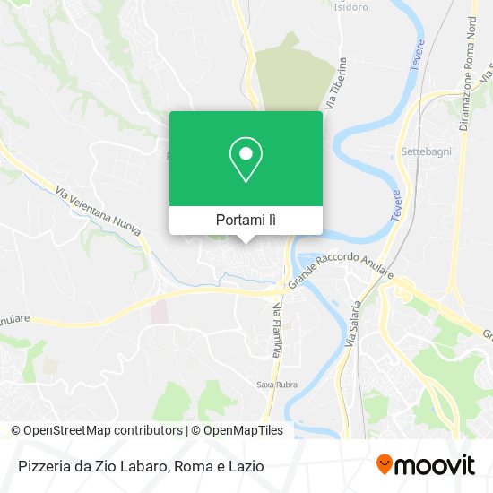 Mappa Pizzeria da Zio Labaro