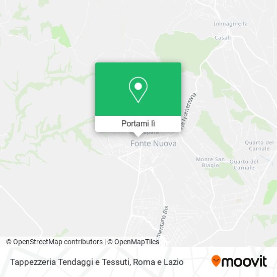 Mappa Tappezzeria Tendaggi e Tessuti