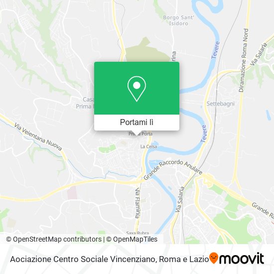 Mappa Aociazione Centro Sociale Vincenziano
