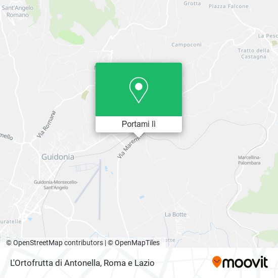 Mappa L'Ortofrutta di Antonella