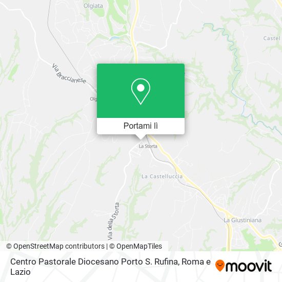 Mappa Centro Pastorale Diocesano Porto S. Rufina