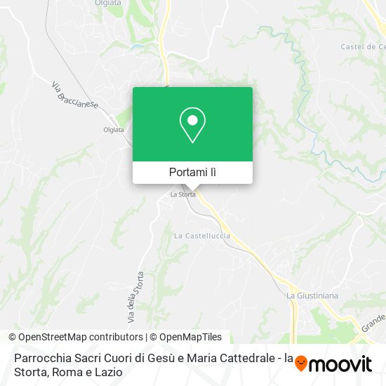 Mappa Parrocchia Sacri Cuori di Gesù e Maria Cattedrale - la Storta