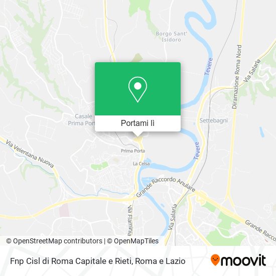 Mappa Fnp Cisl di Roma Capitale e Rieti