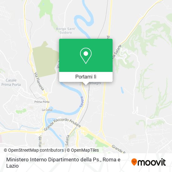 Mappa Ministero Interno Dipartimento della Ps.