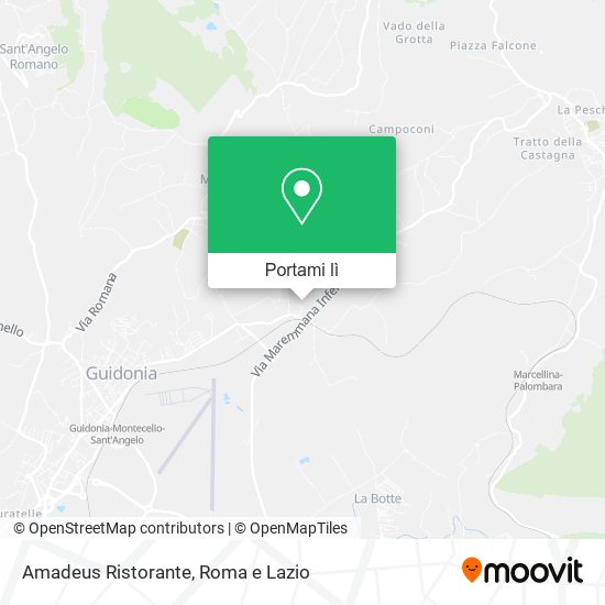 Mappa Amadeus Ristorante