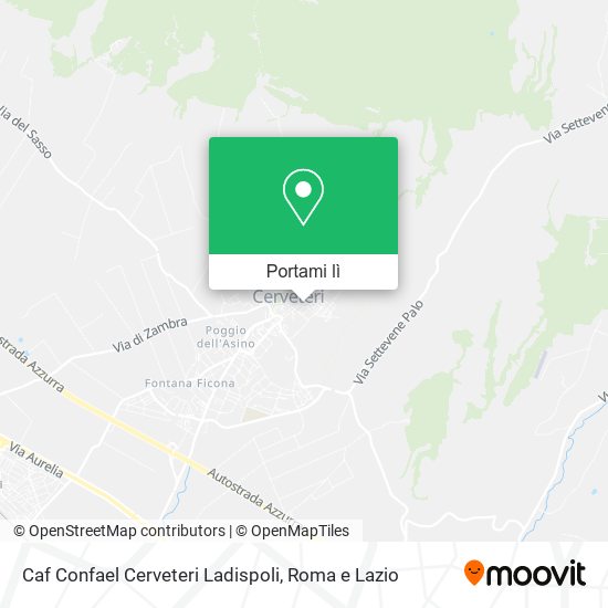 Mappa Caf Confael Cerveteri Ladispoli