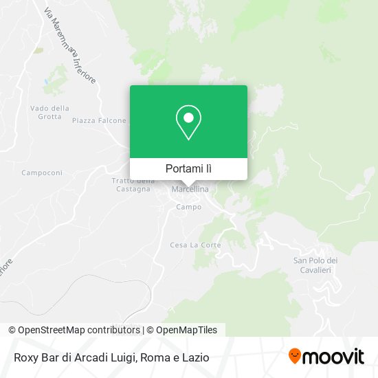 Mappa Roxy Bar di Arcadi Luigi