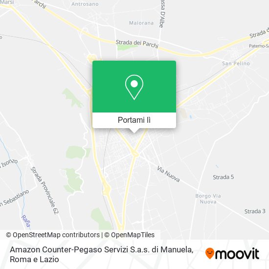 Mappa Amazon Counter-Pegaso Servizi S.a.s. di Manuela