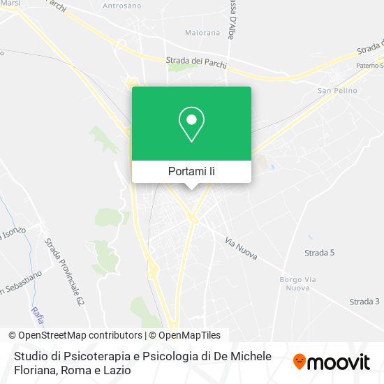 Mappa Studio di Psicoterapia e Psicologia di De Michele Floriana