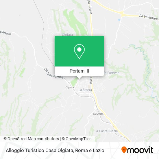 Mappa Alloggio Turistico Casa Olgiata