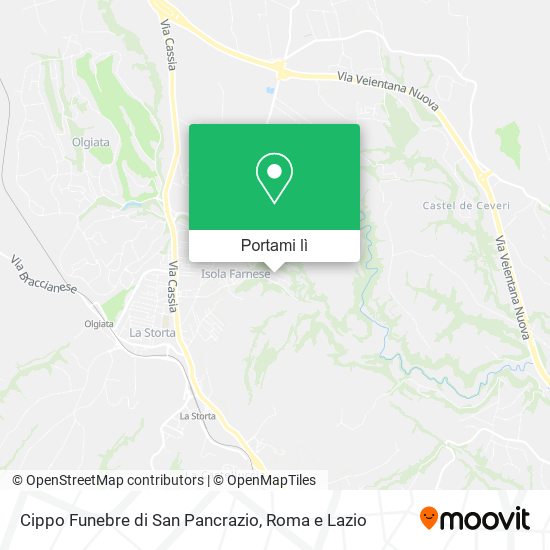 Mappa Cippo Funebre di San Pancrazio