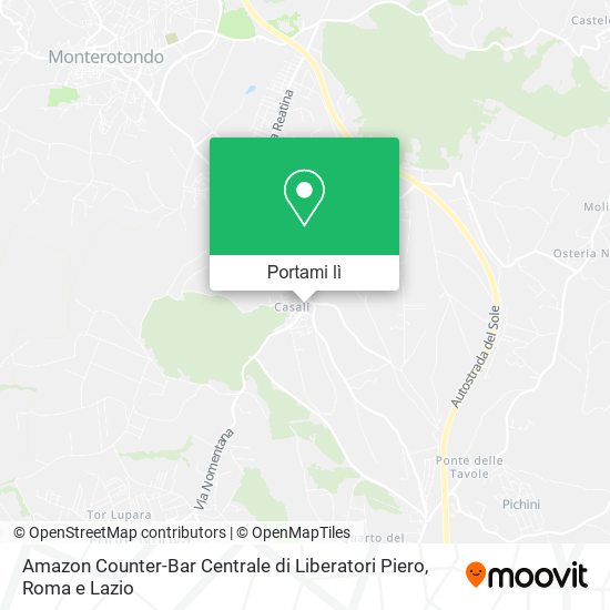 Mappa Amazon Counter-Bar Centrale di Liberatori Piero