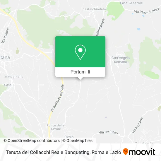 Mappa Tenuta dei Collacchi Reale Banqueting