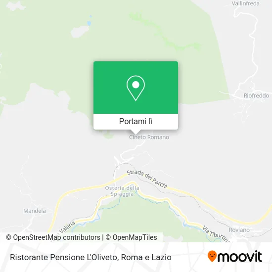 Mappa Ristorante Pensione L'Oliveto