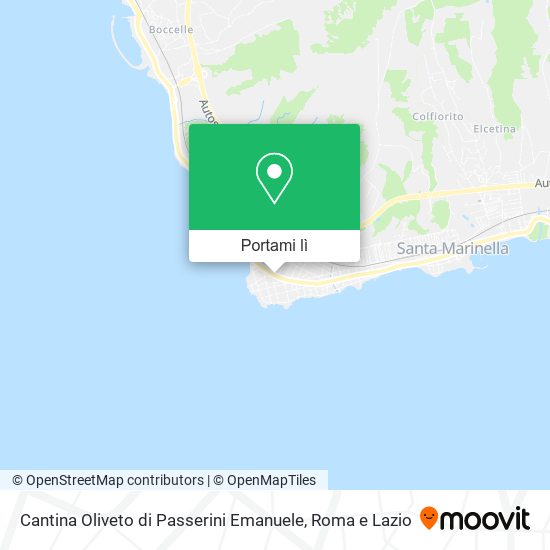 Mappa Cantina Oliveto di Passerini Emanuele