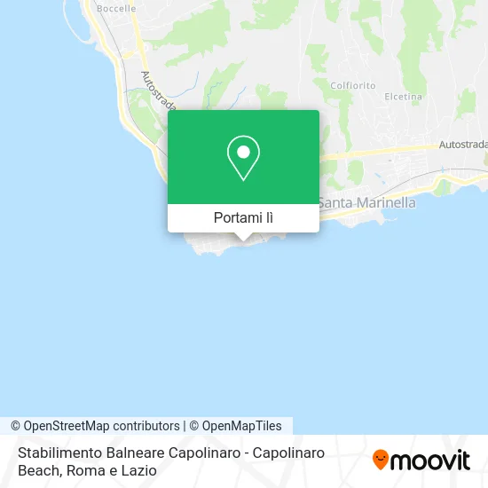 Mappa Stabilimento Balneare Capolinaro - Capolinaro Beach