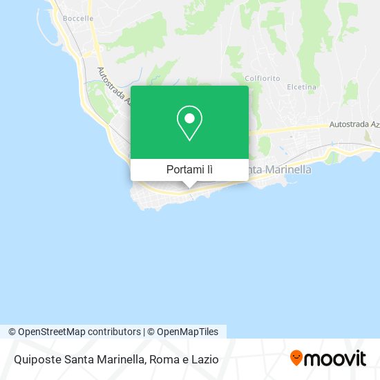 Mappa Quiposte Santa Marinella