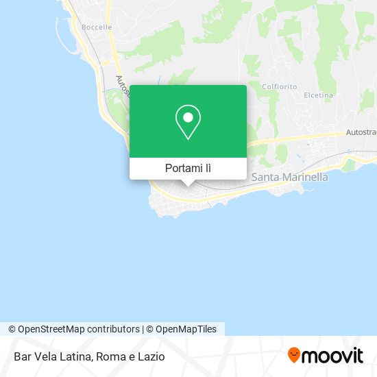 Mappa Bar Vela Latina
