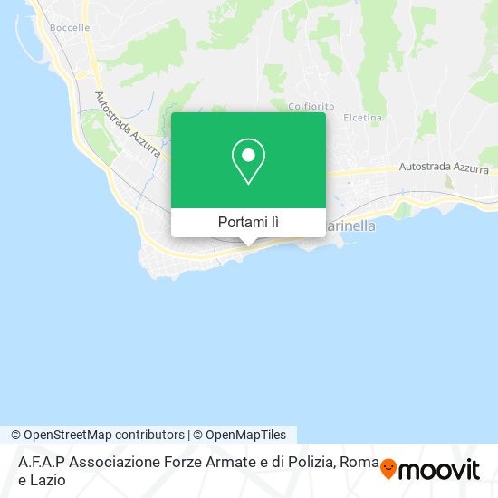 Mappa A.F.A.P Associazione Forze Armate e di Polizia