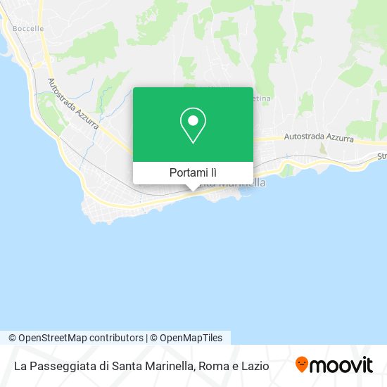 Mappa La Passeggiata di Santa Marinella