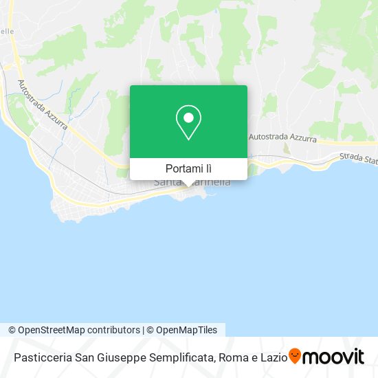 Mappa Pasticceria San Giuseppe Semplificata