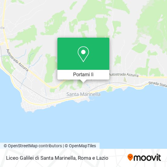 Mappa Liceo Galilei di Santa Marinella
