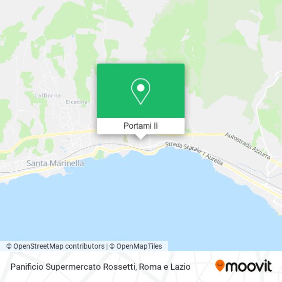 Mappa Panificio Supermercato Rossetti