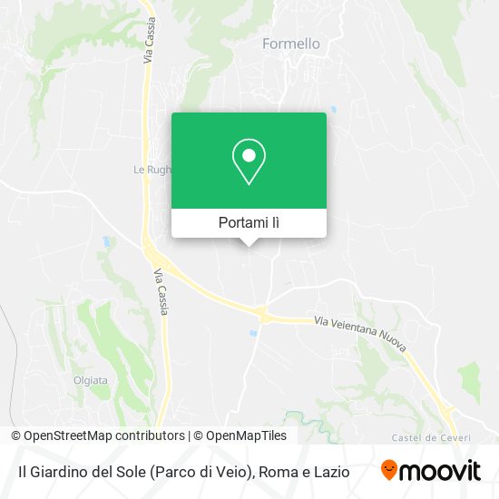 Mappa Il Giardino del Sole (Parco di Veio)