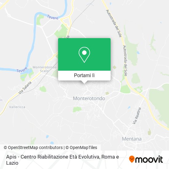 Mappa Apis - Centro Riabilitazione Età Evolutiva