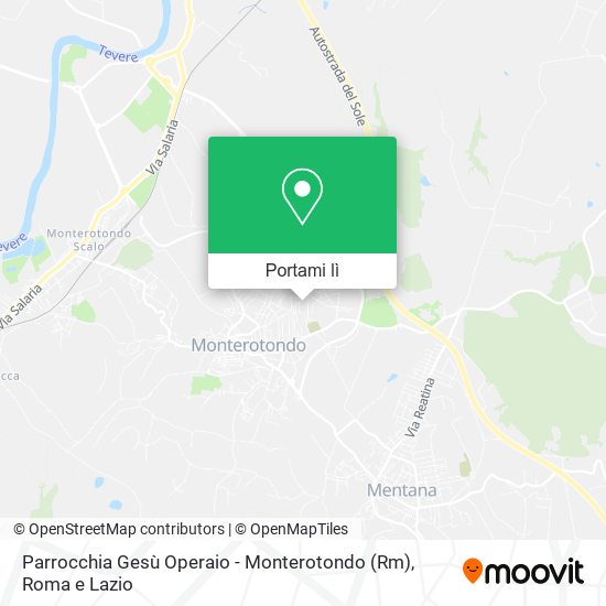 Mappa Parrocchia Gesù Operaio - Monterotondo (Rm)