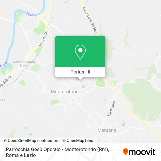 Mappa Parrocchia Gesù Operaio - Monterotondo (Rm)