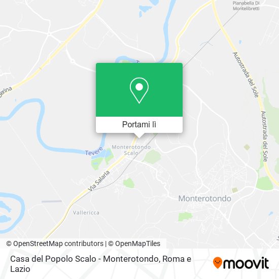 Mappa Casa del Popolo Scalo - Monterotondo