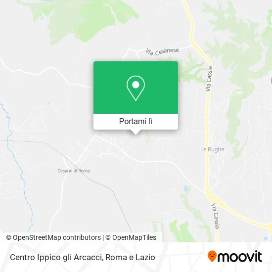 Mappa Centro Ippico gli Arcacci