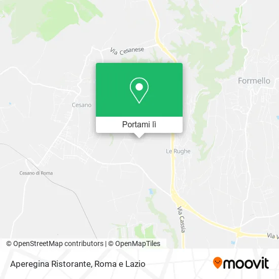 Mappa Aperegina Ristorante