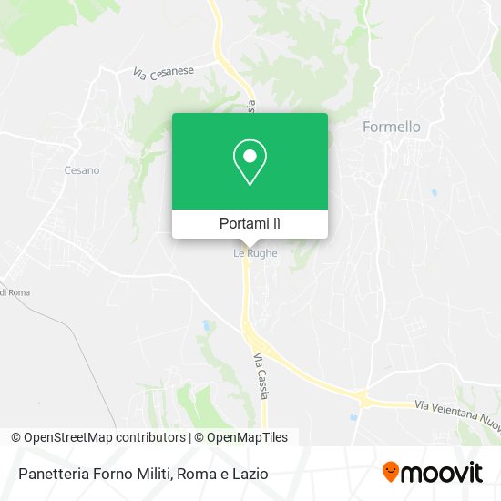 Mappa Panetteria Forno Militi