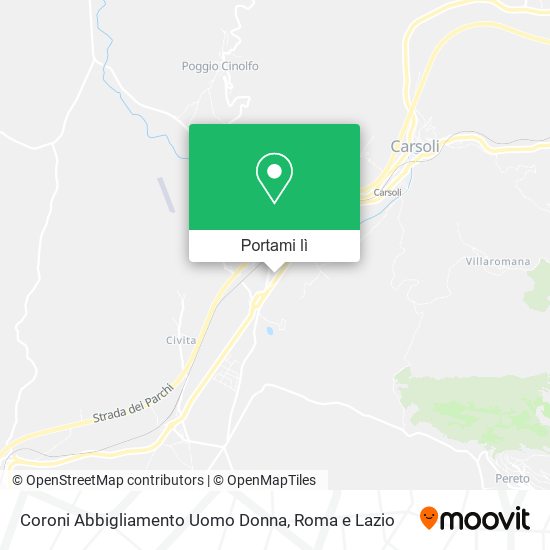 Mappa Coroni Abbigliamento Uomo Donna