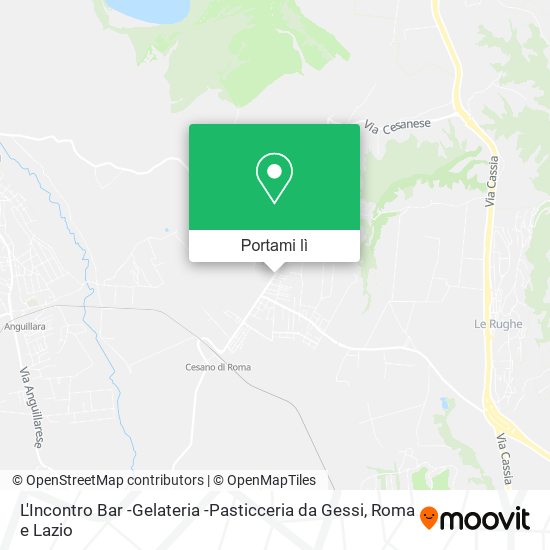 Mappa L'Incontro Bar -Gelateria -Pasticceria da Gessi