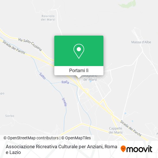 Mappa Associazione Ricreativa Culturale per Anziani