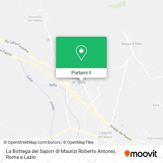 Mappa La Bottega dei Sapori di Maurizi Roberto Antonio