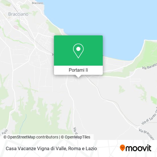 Mappa Casa Vacanze Vigna di Valle