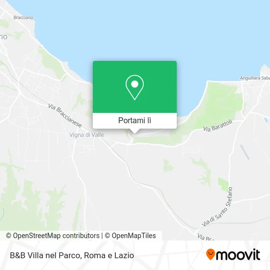 Mappa B&B Villa nel Parco