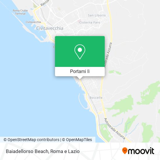 Mappa Baiadellorso Beach