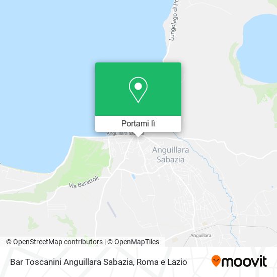 Mappa Bar Toscanini Anguillara Sabazia
