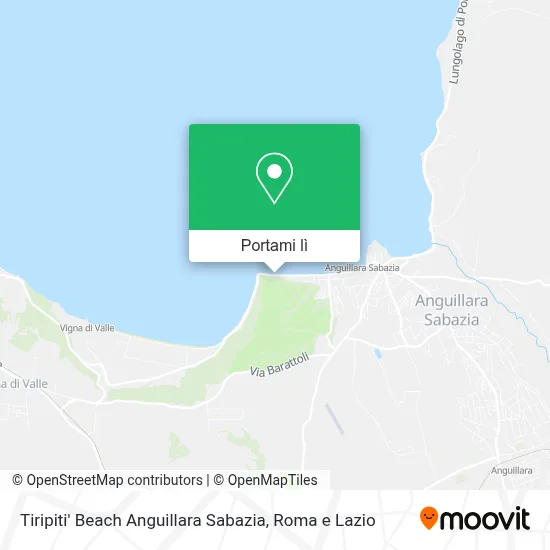 Mappa Tiripiti' Beach Anguillara Sabazia