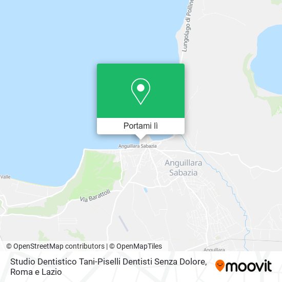 Mappa Studio Dentistico Tani-Piselli Dentisti Senza Dolore