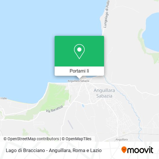 Mappa Lago di Bracciano - Anguillara