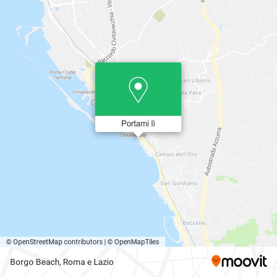 Mappa Borgo Beach