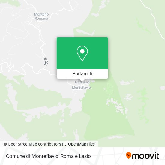 Mappa Comune di Monteflavio